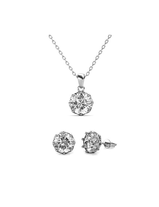 Lilienset - Silber und Kristall - Image 1