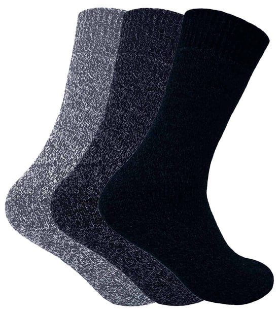 Sock Snob - Homme 3 Paires Bottes Chaussettes en 4 Couleurs - Gris - Image 1