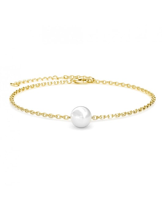 Kristall-Perlenarmband - Gold und Kristall - Image 1