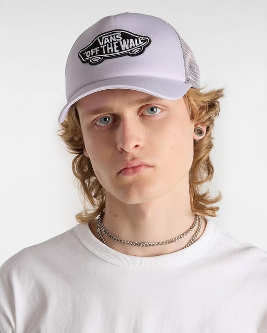 VANS Classic Patch gebogene Rechnung Trucker Hut in Cosmic Sky - Image 4