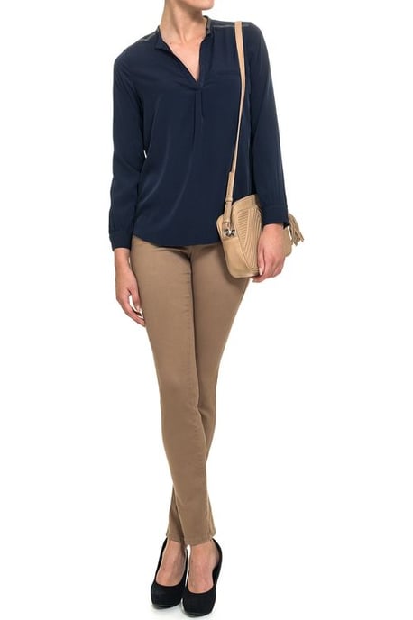 Alina Skinny Jeans Taupe Super Sculpt Denim