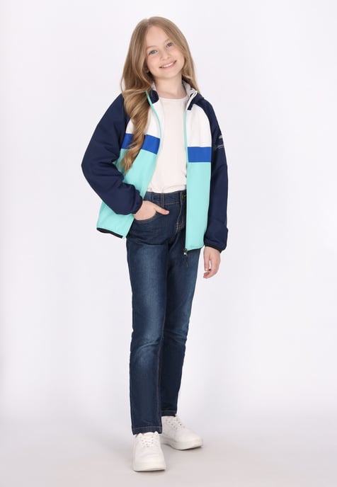 Schmuddelwedda Anorak Mädchen (Kids) Türkis Colorblock - Image 2