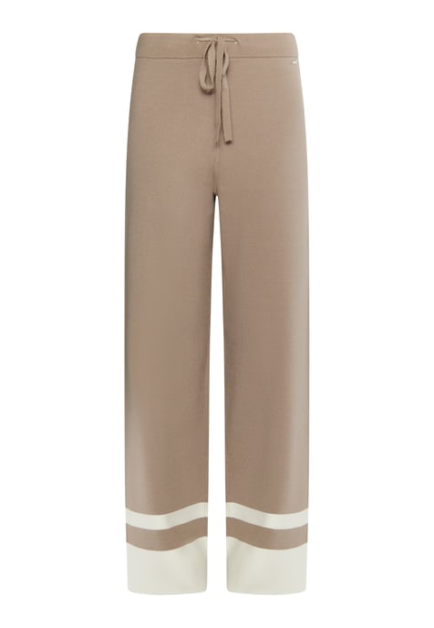 Dreimaster Strickhose Damen Schlamm Wollweiss - Image 1