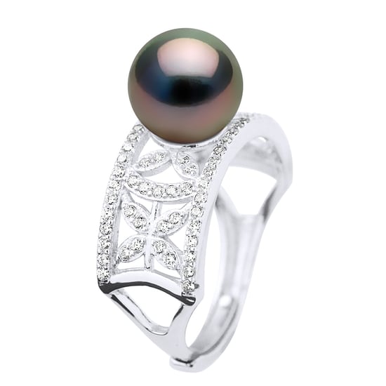 Ringschmuck - Echte Tahiti-Zuchtperle, rund 9-10 mm - Image 1