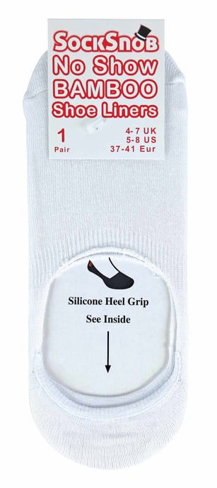6er Pack Damen Bambus Liner Knöchelsocken mit Grip - Image 2