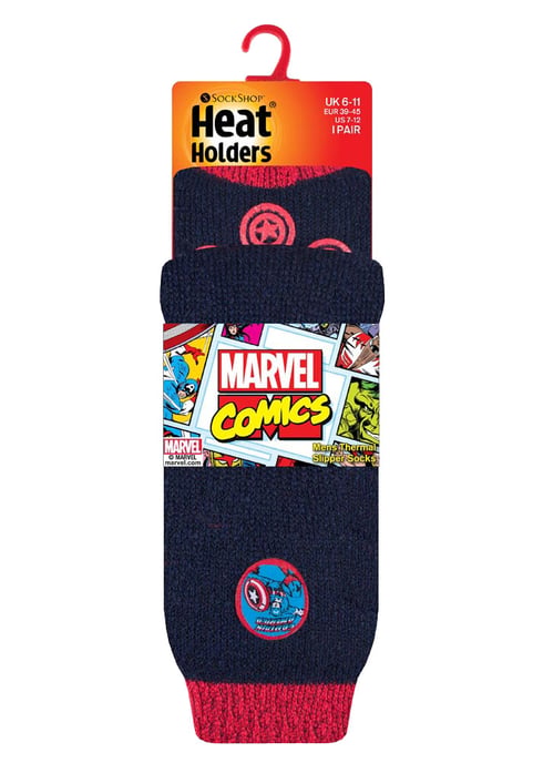 Wärmehalter - Herren Film & TV Thematische Thermosocken - Captain America - Image 2