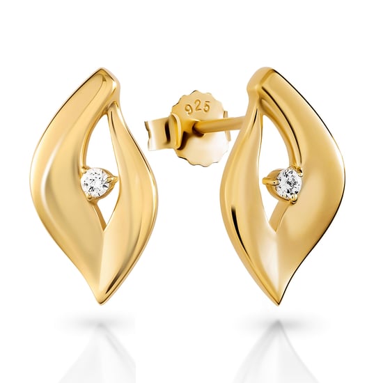 Orphelia 'Milan' Damen 925 Sterling Silber Set: Kettenanhänger + Ohrringe - Gold SET-7519/G - Image 2