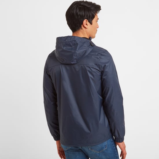 Craven Mens Waterproof Packaway Jacket Navy