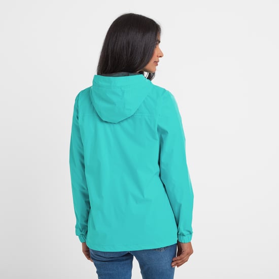 Craven Womens Waterproof Packaway Jacket Ceramic Blue