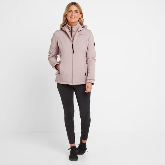 Keld Womens Softshell Hoodie Dusky Pink
