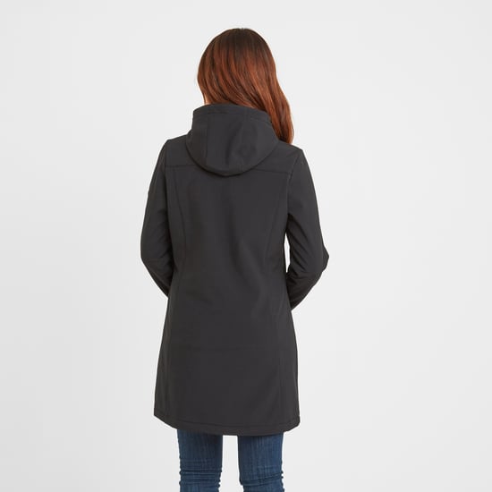 Keld Womens Softshell Long Jacket Black