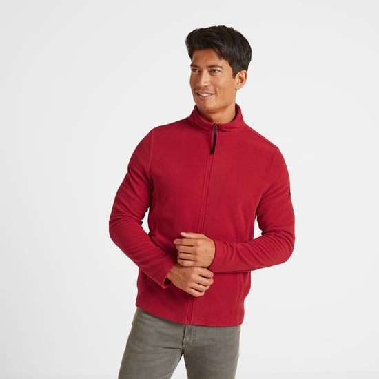 Shire Mens Fleece Jacket Chilli Red