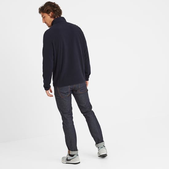 Shire Mens Fleece Zipneck Navy