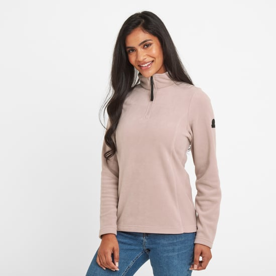 Shire Womens Fleece Zipneck Dusky Pink