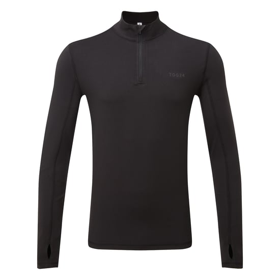 Snowdon Mens Thermal Zipneck Black
