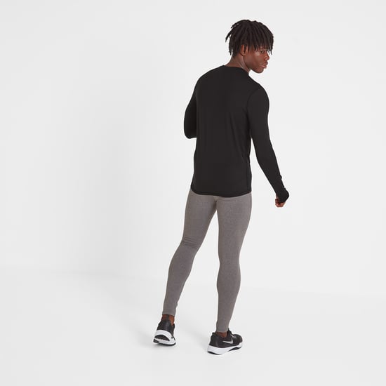 Snowdon Mens Thermal Crewneck Black