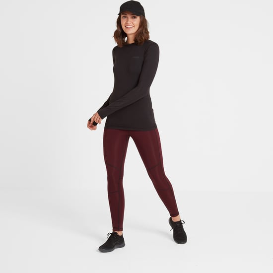 Snowdon Womens Thermal Crewneck Black