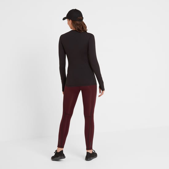 Snowdon Womens Thermal Crewneck Black