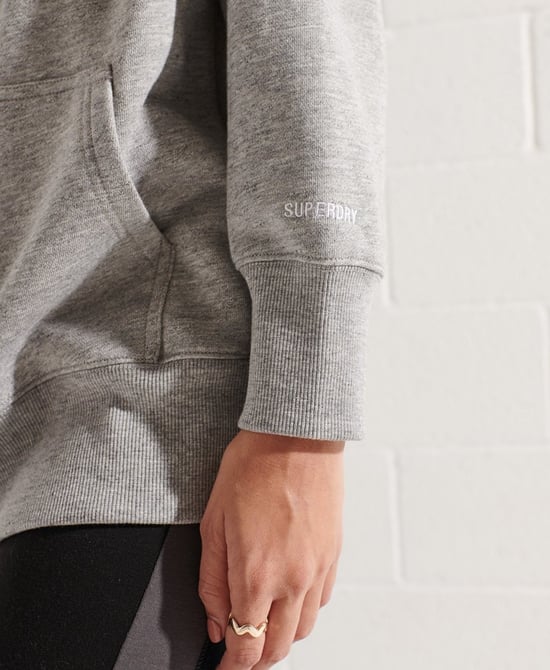Superdry Oversize Kapuzenpullover mit Code und Chenille-Logo - Image 3