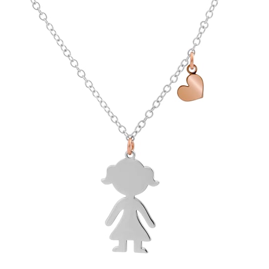Orphelia 'Lyra' Damen 925 Sterling Silber Set: Kette + Armband + Ohrringe - Silber/Rosé SET-7390 - Image 2