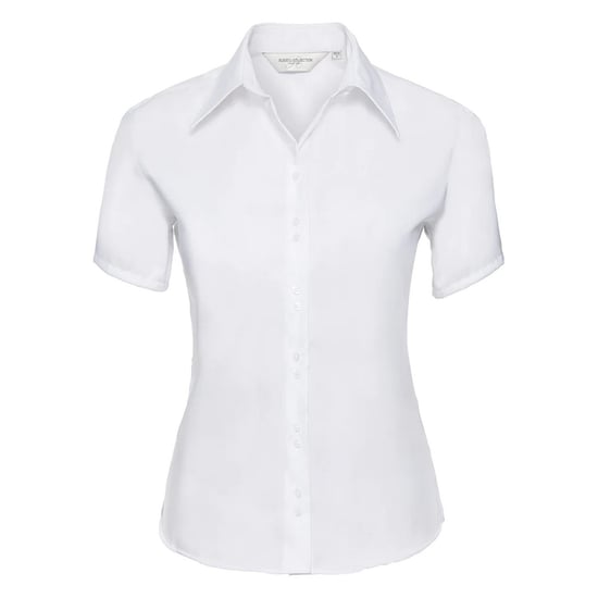 Russell Collection - "Ultimate" Hemd für Damen kurzärmlig (Weiß) - Image 1