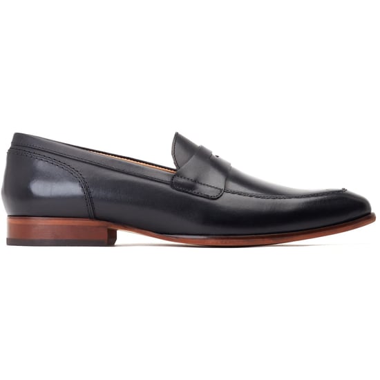 Base London Bruno Leder Herren schwarze Mokassins - Image 5