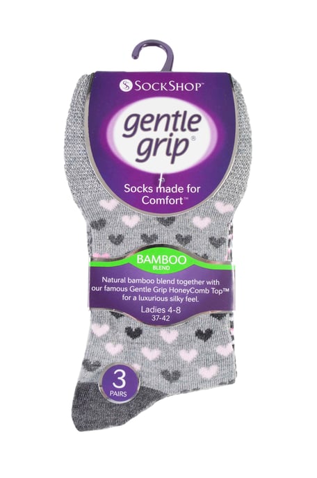 Sock Shop Gentle Grip - 6 Paar Damen nicht elastische Bambus Socken - SOLRM36 - Image 2