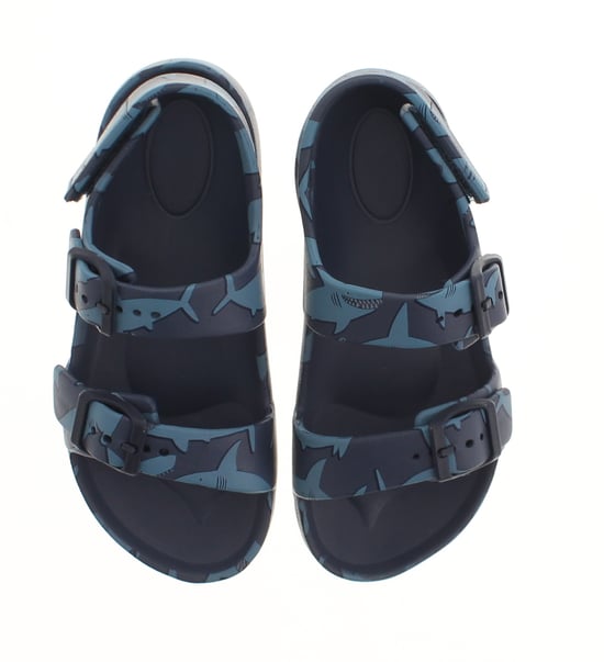 Chatterbox Younger Boys Sandals Sliders Spencer Navy Dual Size