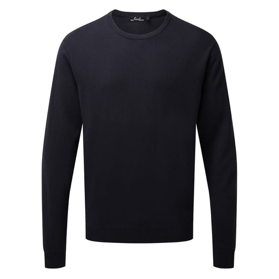 Premier Erwachsene Unisex-Pullover mit Rundhalsausschnitt aus reicher Baumwolle (Marine) - Image 1