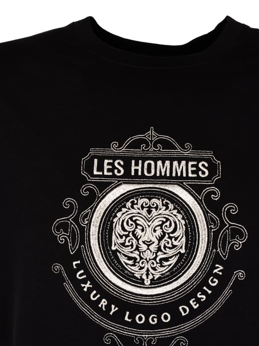 Les Hommes T-Shirt Luxury Logo Men's Black