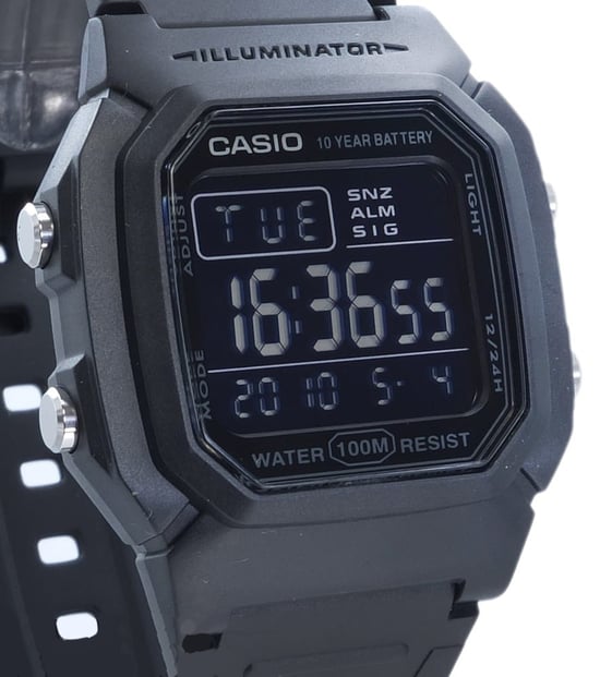 Casio Casio Collection Schwarz Herren Armbanduhr W-800H-1BVES - Image 2