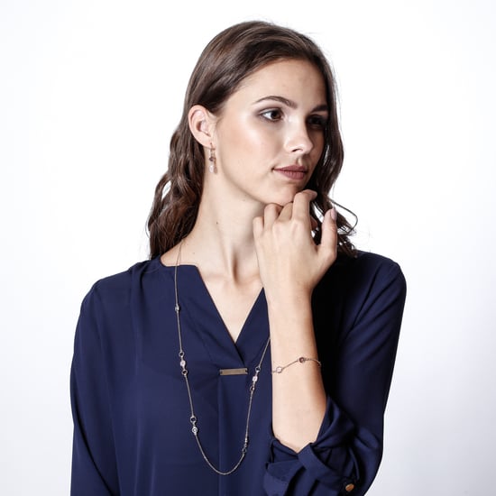Orphelia 'Fawn' Damen 925 Sterling Silber Set: Kette + Armband + Ohrringe - Rose SET-7410 - Image 6