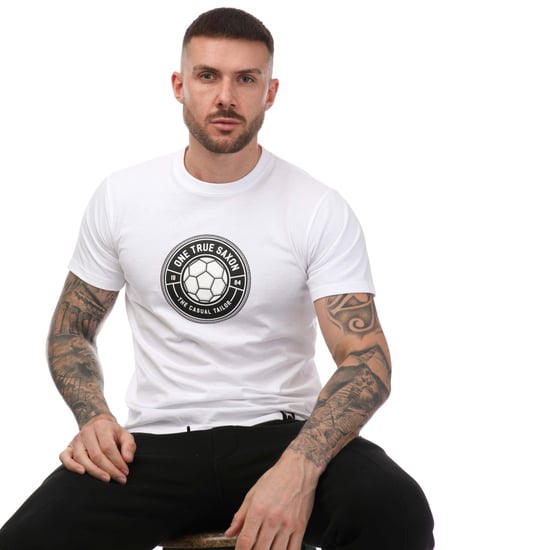 Men's One True Saxon Baller T-Shirt in White - Image 4