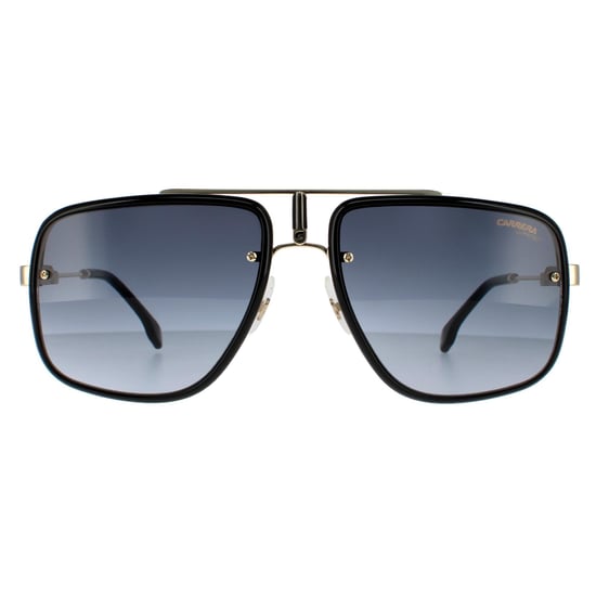 Carrera Aviator Herren Sonnenbrille Gold Schwarz Grau Verlauf - Image 1