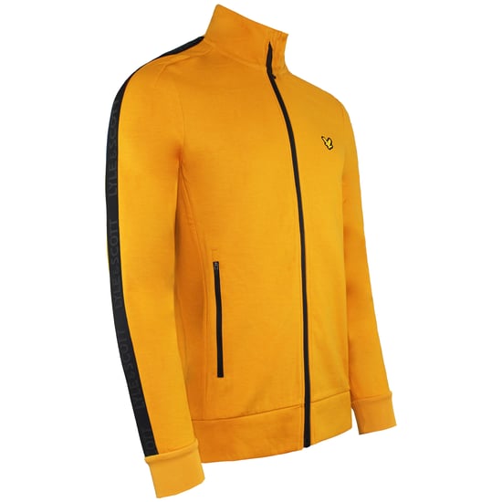 Lyle & Scott Tape Mens Yellow Track Jacke - Image 3