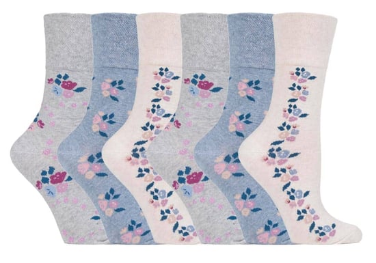 Gentle Grip - 6 Paare Damen Gentle Grip nicht elastische Socken - GG139 - Image 1