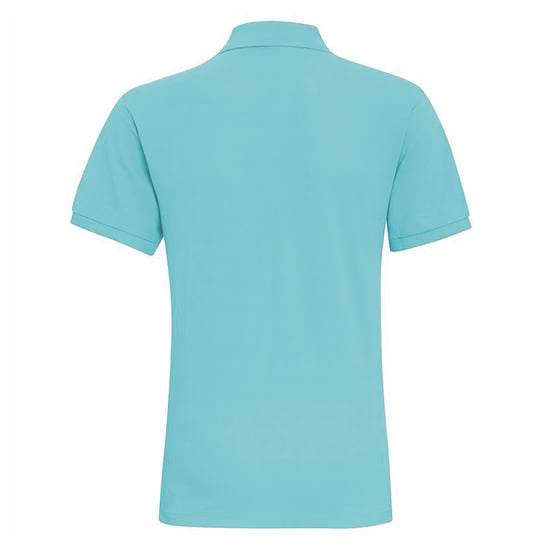 Asquith & Fox Mens Plain Kurzarm-Poloshirt (Bright Ocean) - Image 2