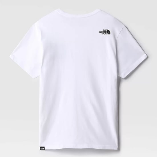 The North Face Men's Short Sleeve Fine T-Shirt, White/Black