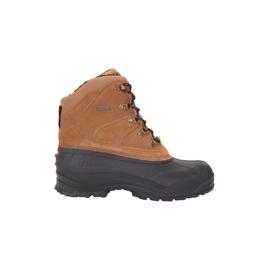 Mountain Warehouse Mens Range Cow Suede Schneestiefel (Dark Beige) - Image 3
