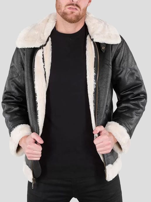 Alpha Industries B3 FL Men's Flight Jacket in Black