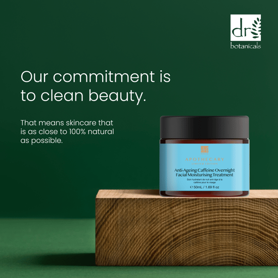 Dr Botanicals Anti-Aging Koffein-Feuchtigkeitsbehandlung für das Gesicht über Nacht 50ml - Image 3