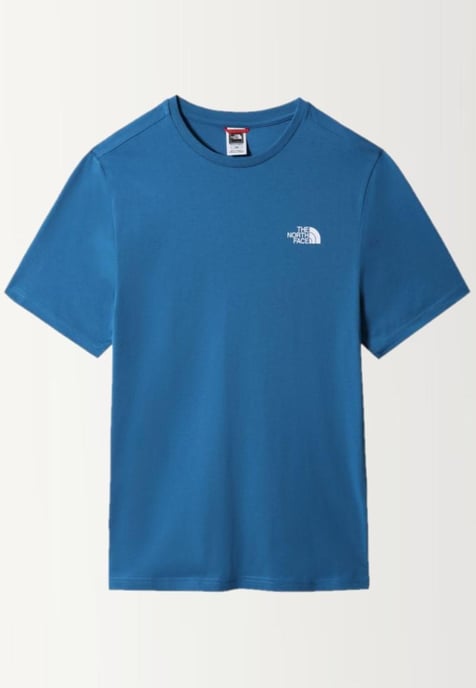 The North Face Mens SS einfache Kuppel T Shirt Bomber blau - Image 5