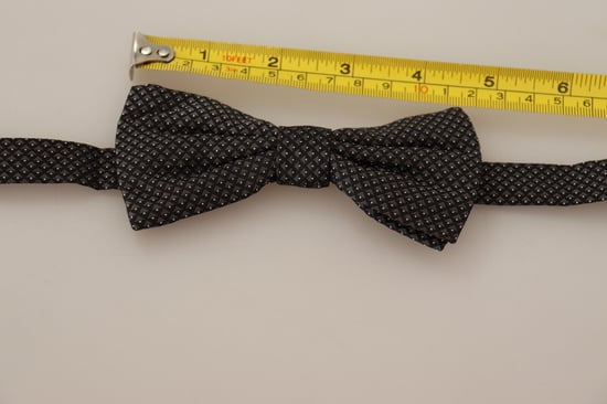 Patterned Silk Adjustable Neck Papillon Bow Tie