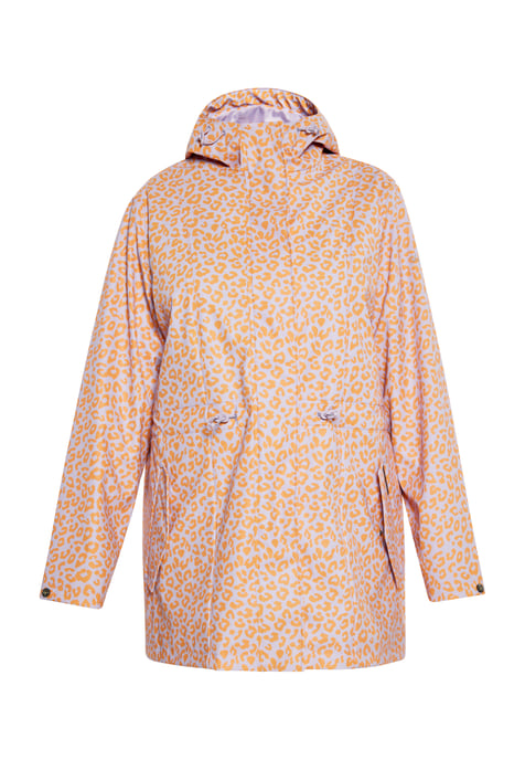 Schmuddelwedda Regenjacke in großen Größen Damen Pastelllavendel Orange Leo - Image 1