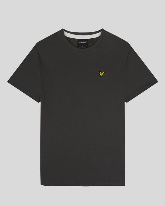 Herren-Lyle & Scott Chunky Slub T-Shirt in Grau - Image 5