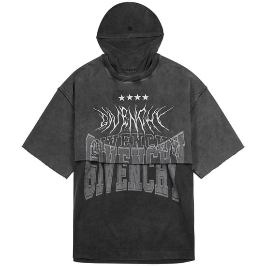 Givenchy Overlapped Design Grey T-Shirt