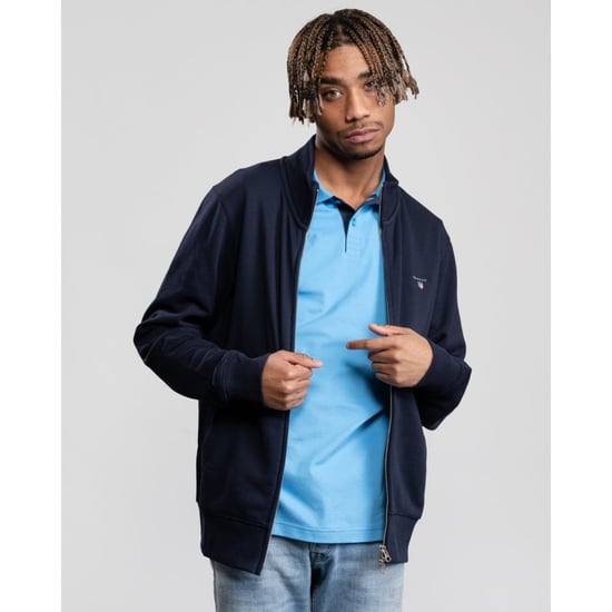 Cardigan Original zip Gant Pour Homme en Bleu Marine - Image 2