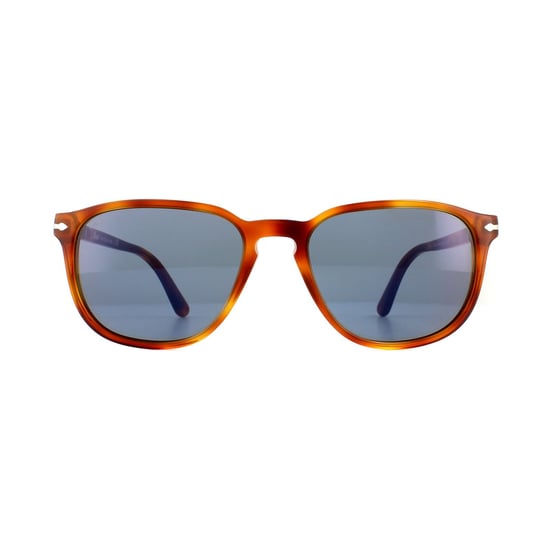 Persol Rechteckige Herren Sonnenbrille Terra Di Siena Hellblau - Image 1