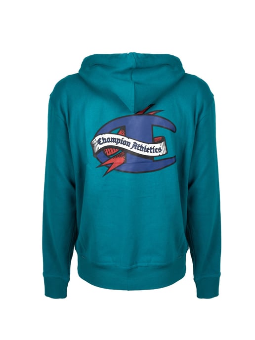 Champion Sweatshirt Hoodie Men's Turquoise