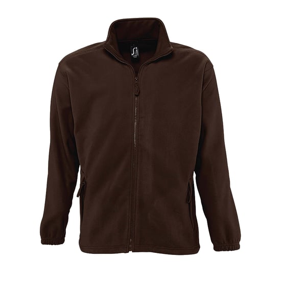 SOLS Herren Outdoor Fleece Jacke North (Dunkel Schokolade) - Image 1
